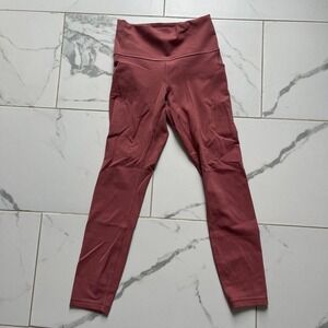 Lululemon wunder under high rise pockets Brier Rose color size 6